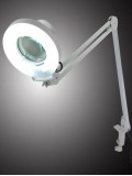 Лампа-лупа светодиодная «LED K-5X BLACK» на струбцине