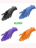 Перчатки ЧЁРНЫЕ нитриловые «Klever», 50 пар